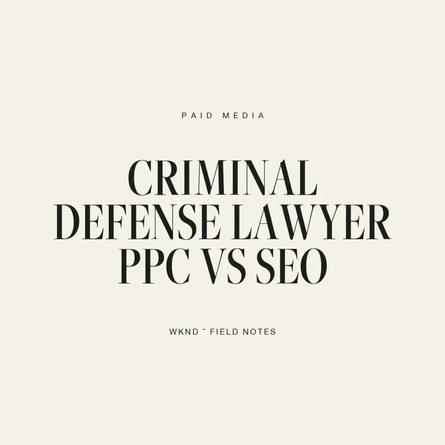 Criminal defense lawyer ppc